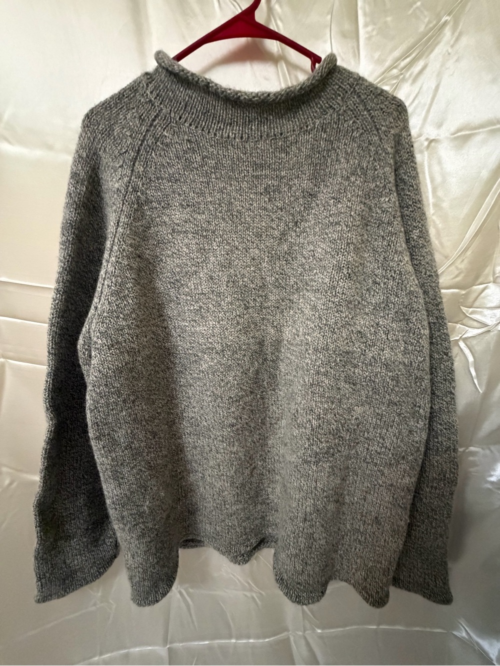 Vintage Britches Great Outdoors XL 100% Shetland Wool Gray Sweater Hong Kong